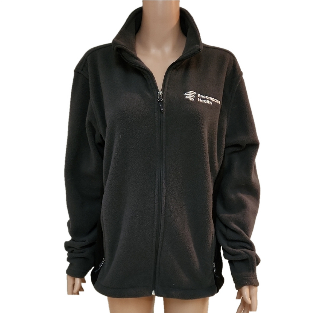 Crossland Grey & Black Fleece Jacket (Code-G001)